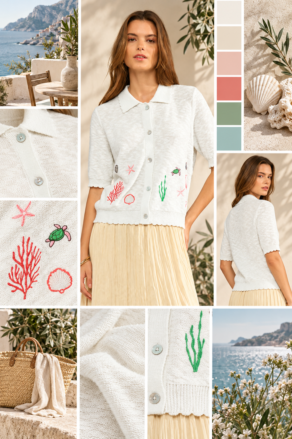 Moodboard - Inspiration für Polo-Cardigan