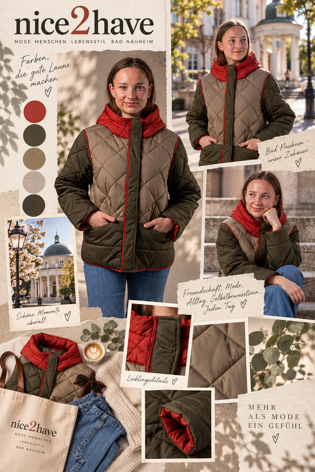Moodboard - Inspiration für Gesteppte hüftlange Kapuzenjacke VERIN