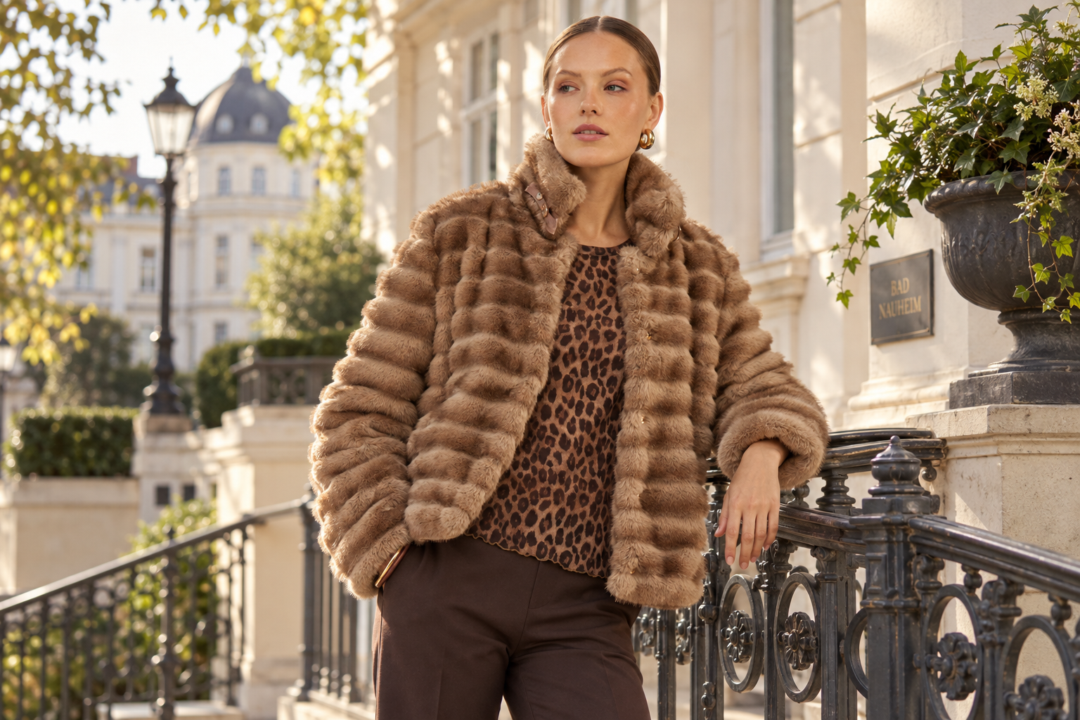 Bad Nauheim Streetstyle - Fakefur Kurzjacke Nuvita