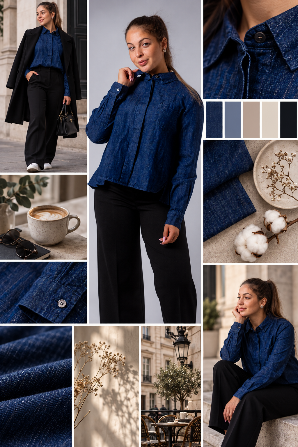 Moodboard - Inspiration für Jeansbluse Zendaya