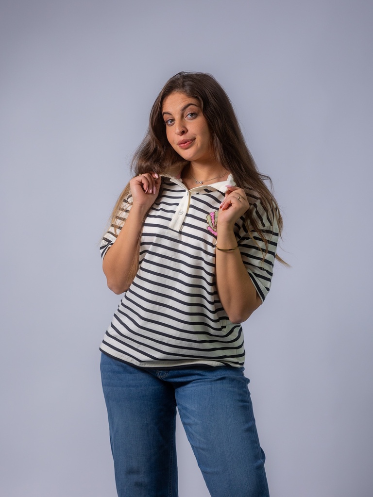 Polo gestreift