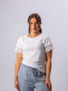 T-Shirt mit Spitzenärmel