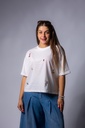 Boxy T-Shirt mit Stickerei