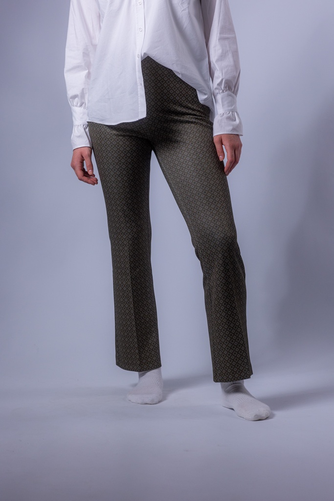 Culotte Hose 6/8 Länge mit Krawattenmuster