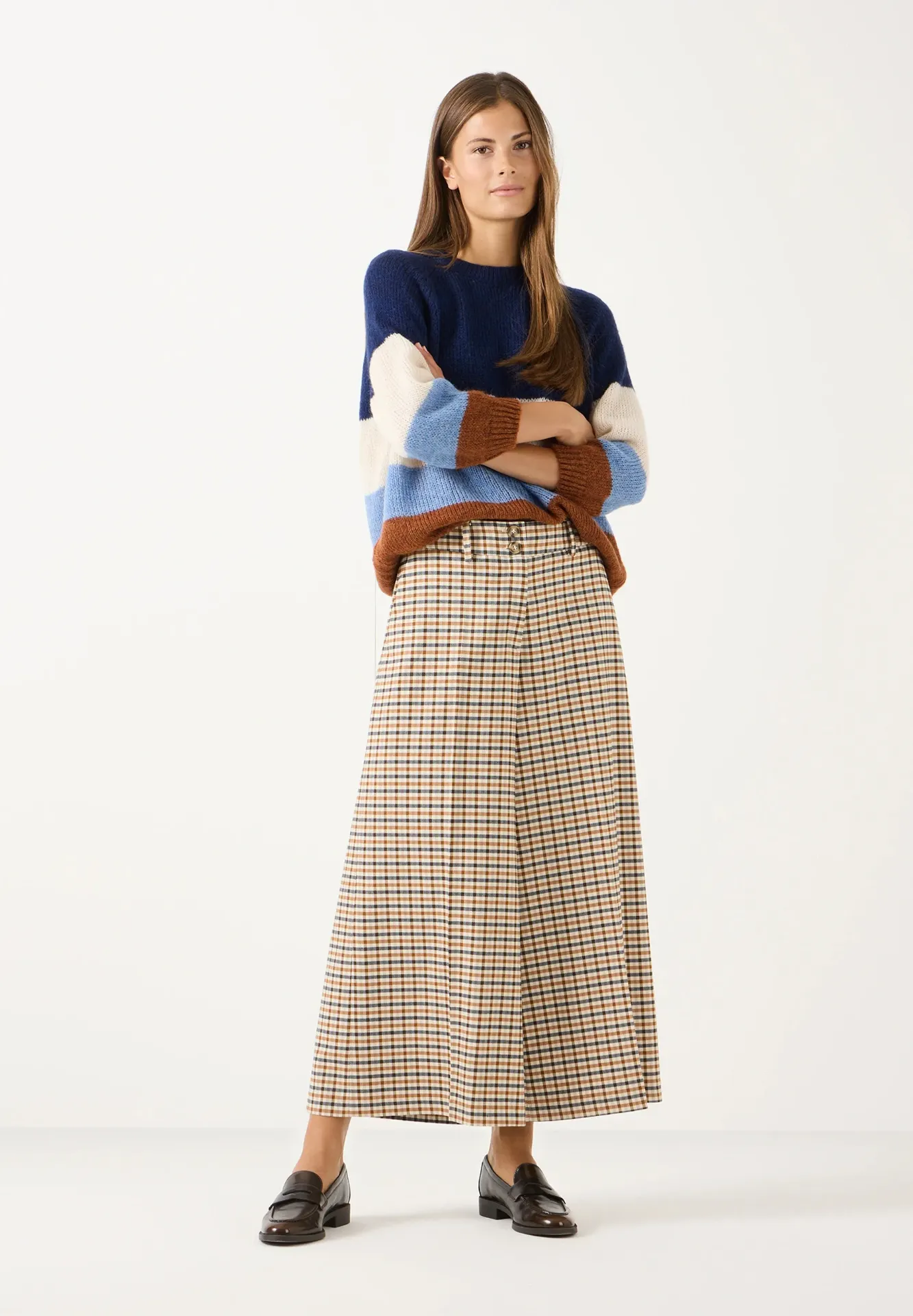 Culotte im Collegestyle Kariert