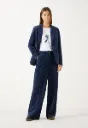 Cordhose mit weitem Bein