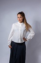 Bluse mit Bubikragen