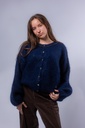 Cardigan in Mohair mit Strasskordel