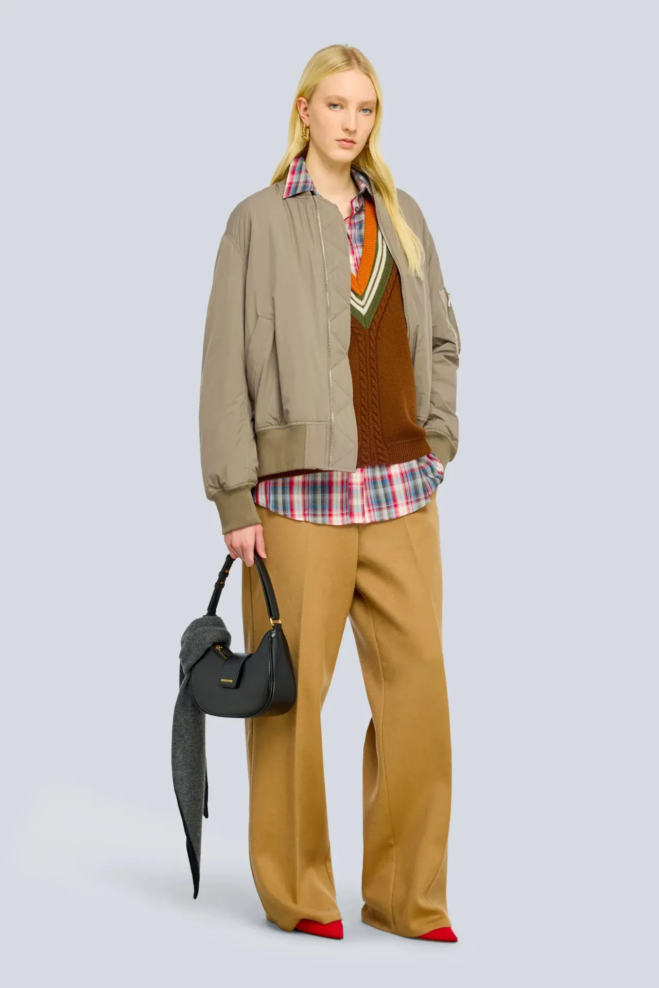 [P3538_Y6WW03_SW-XS] Bomberjacke in  A-Form ADA (Schwarz, XS)