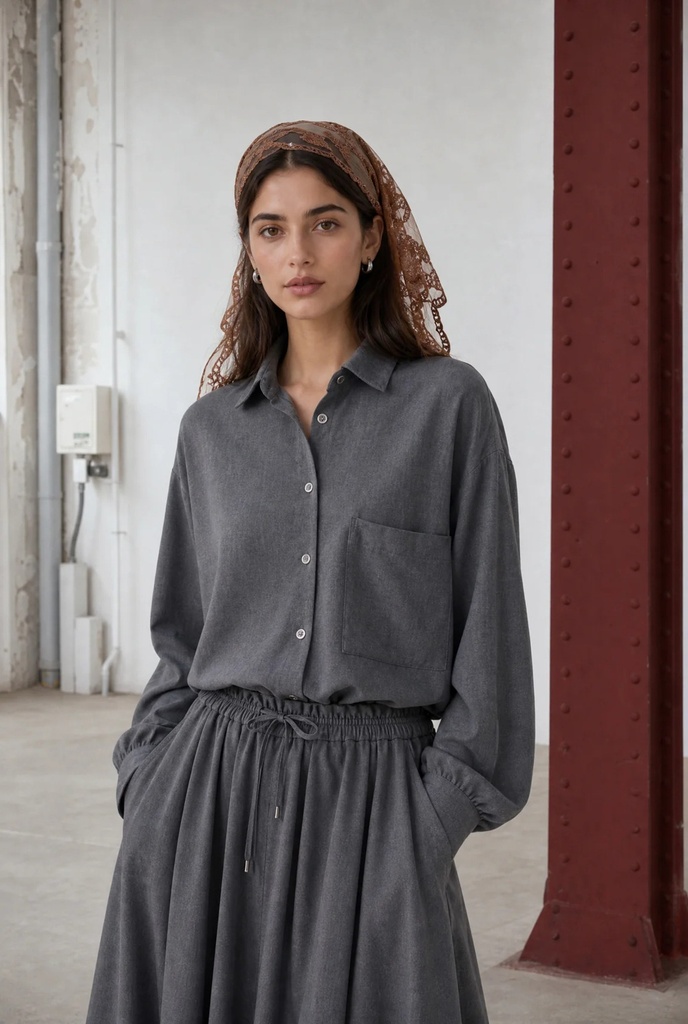 [P3550_726189_GU-XS] Flanellbluse Camilla (XS)