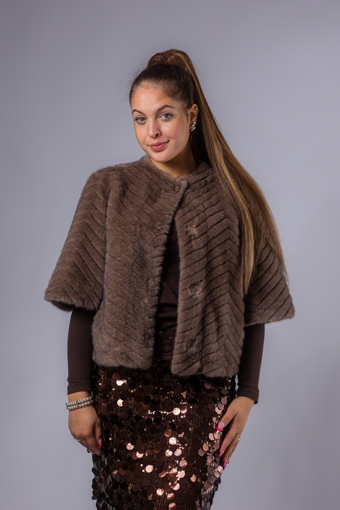 [P3580_350900_TP-34] Webpelzjacke 3/4 Arm (34)