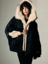Oversized Parka mit Fellkapuze