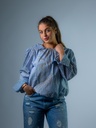 Bluse, gestreift