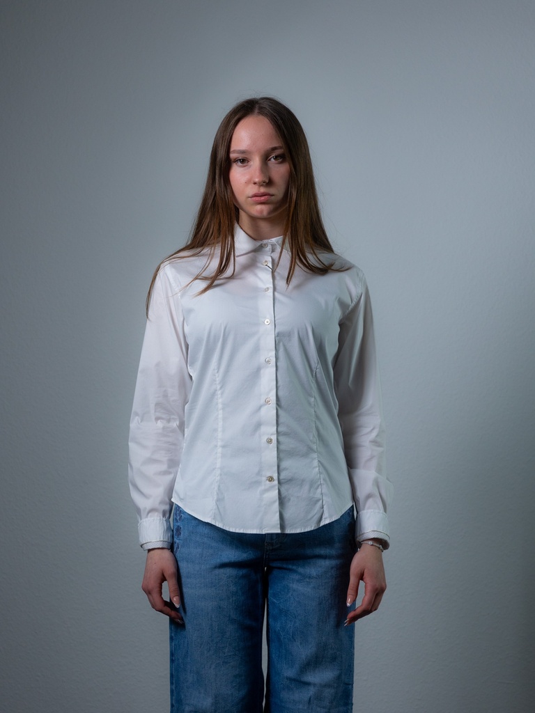 Bluse, blau