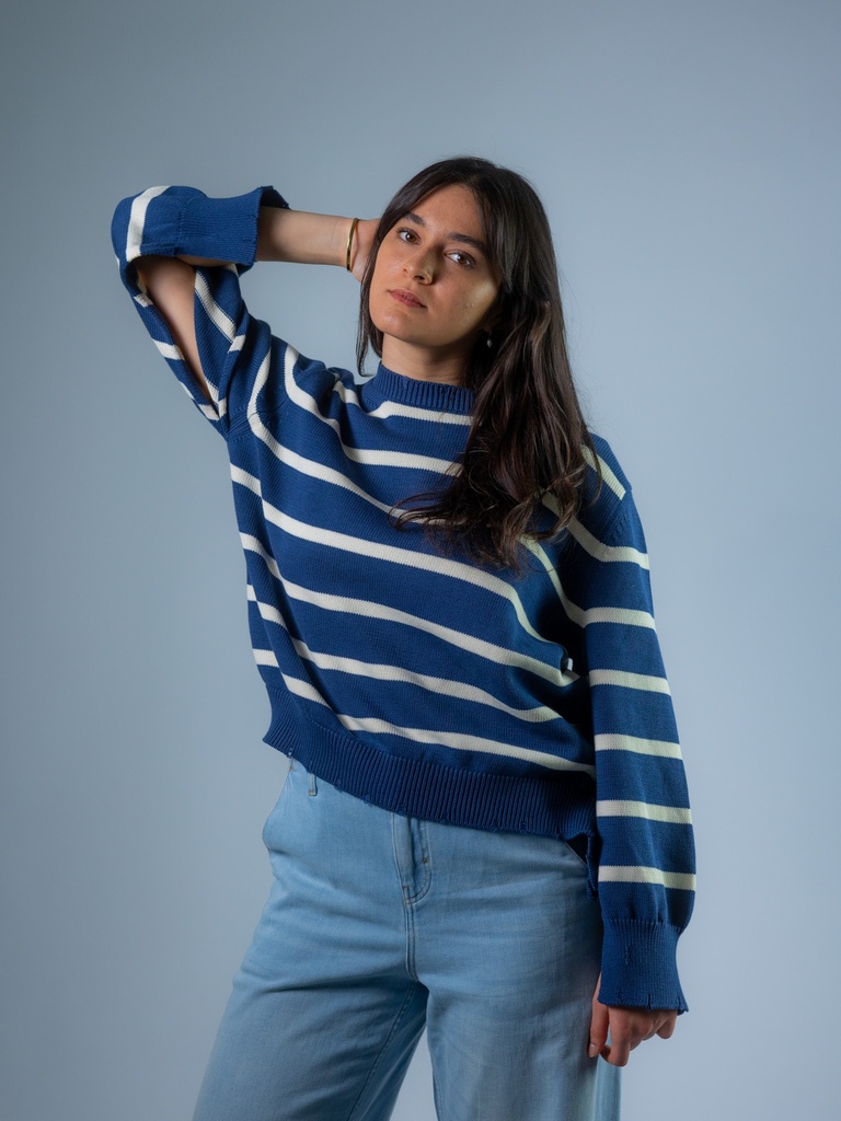 [Y6SD08_GS-S] Pullover, gestreift (S)