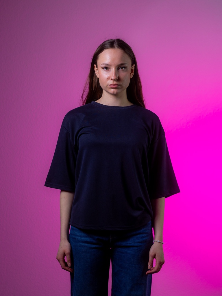 [Lime_BL-34] T-Shirt, blau (Blau, 34)