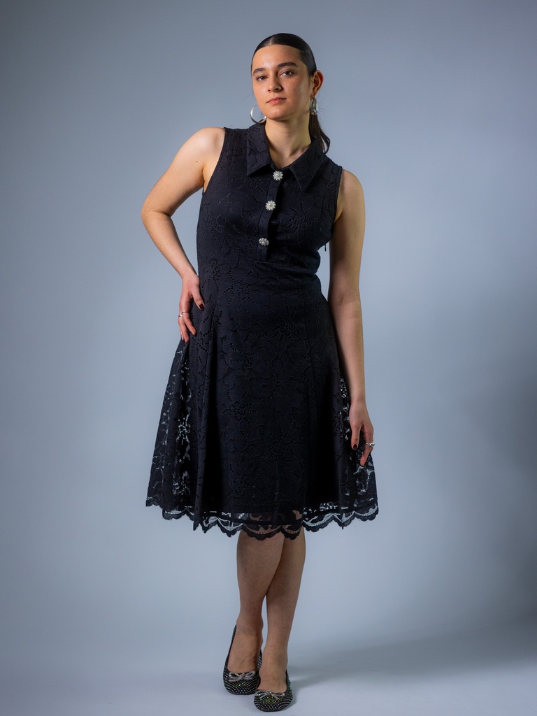 Spitzenkleid Dalun (Schwarz, 34)
