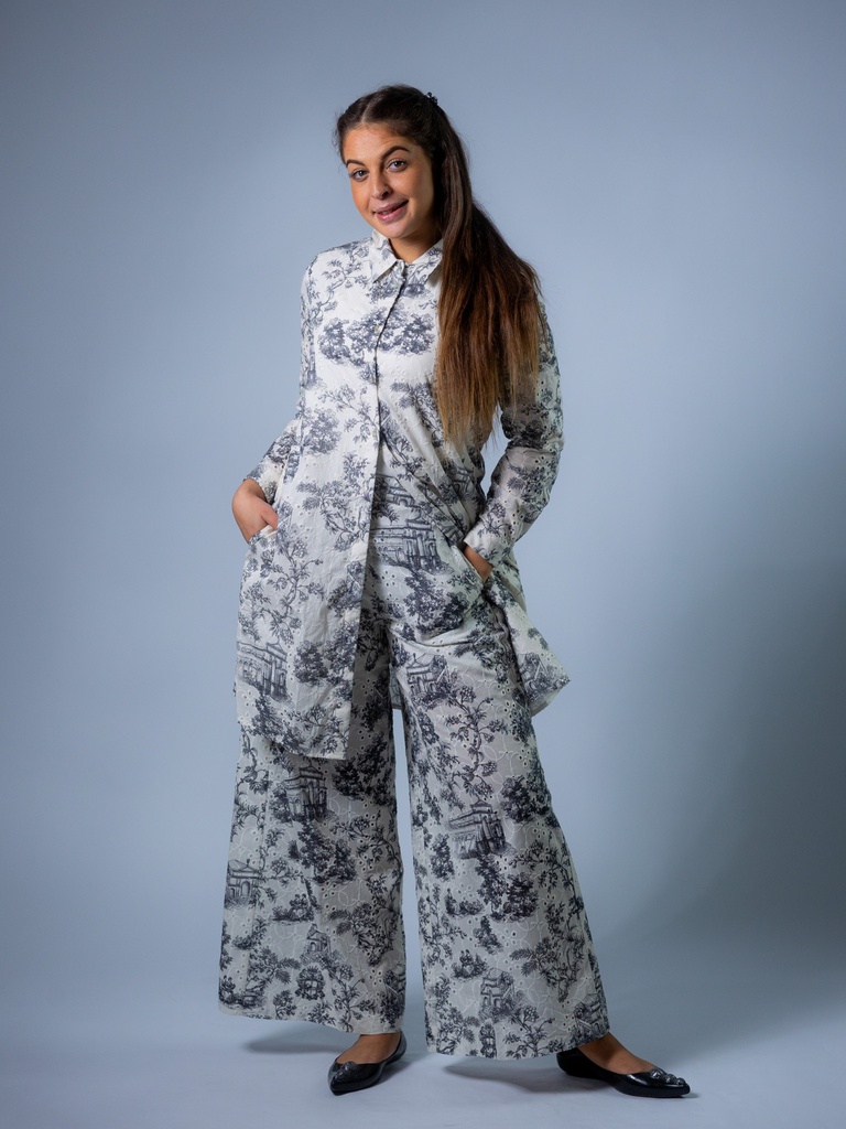 [Ariela_PR-M] Mantel Toile de Jouy (M)