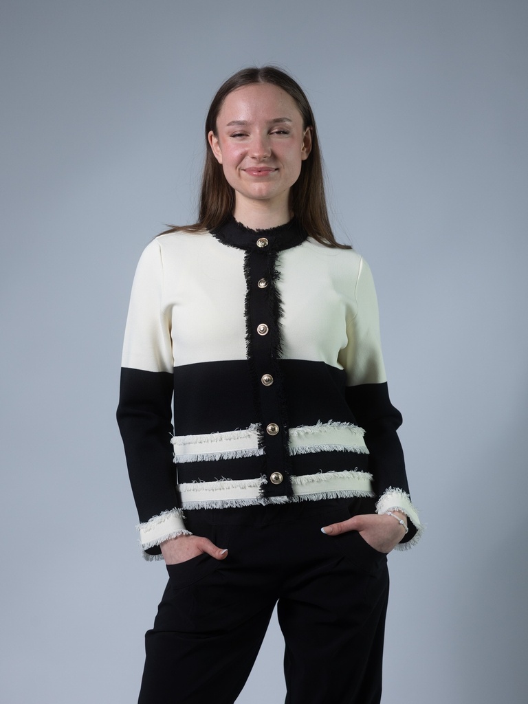 [33471_GS-XS] Strickblazer 2 farbig (XS)