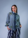 Bluse mit Ikatprint