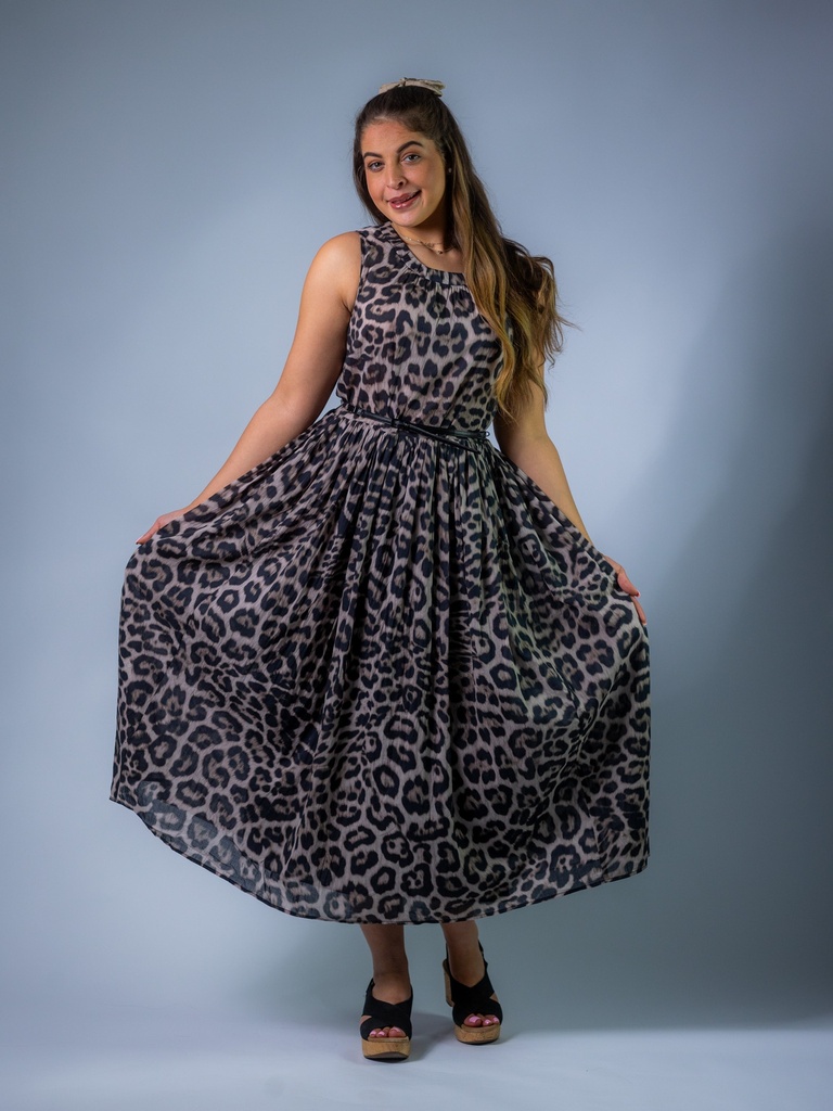 Kleid Leoprint