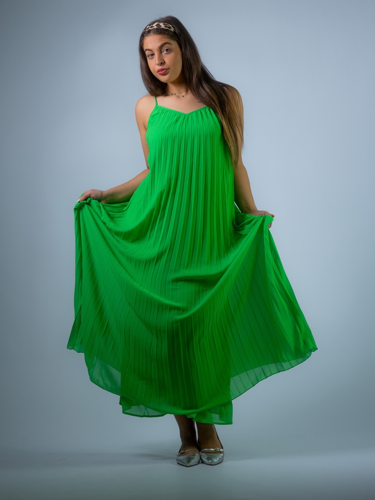 [Nuparis_GR-34] Plissekleid grün (34)