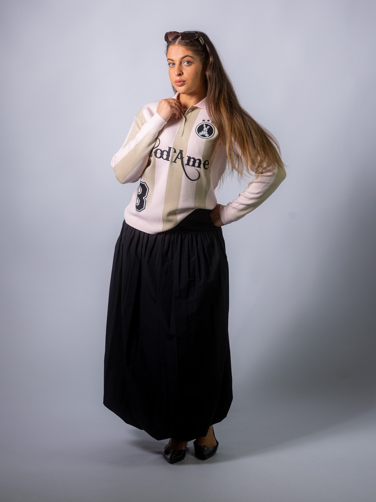 [DN6279_SW-40] Ballonrock schwarz und weiß (Schwarz, 40)