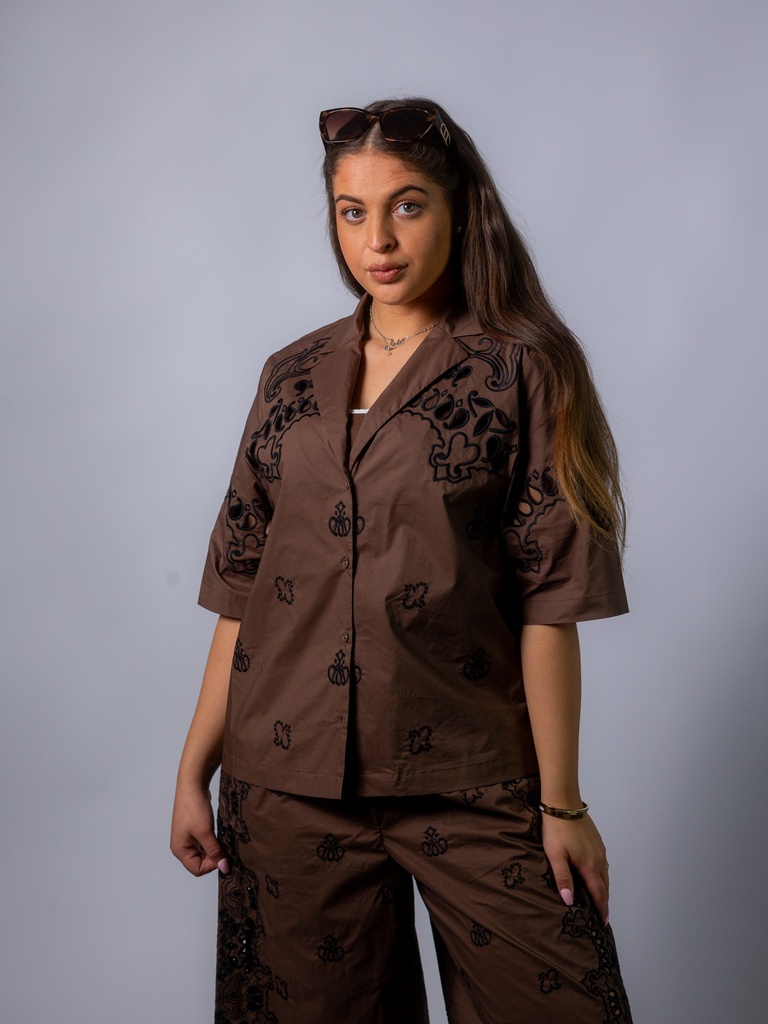 Blusenjacke braun