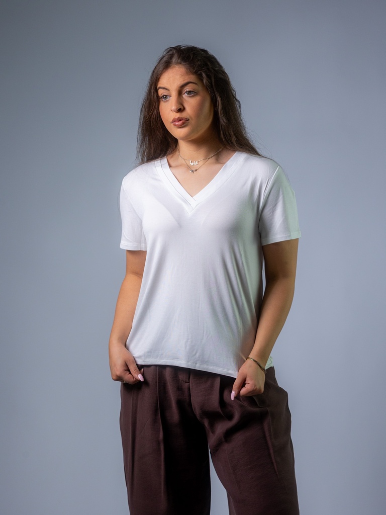 Edelshirt V-Ausschnitt