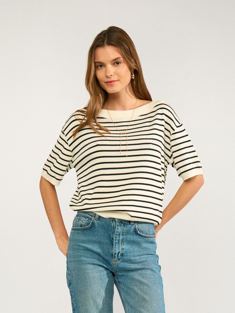 Ringelpullover halbarm