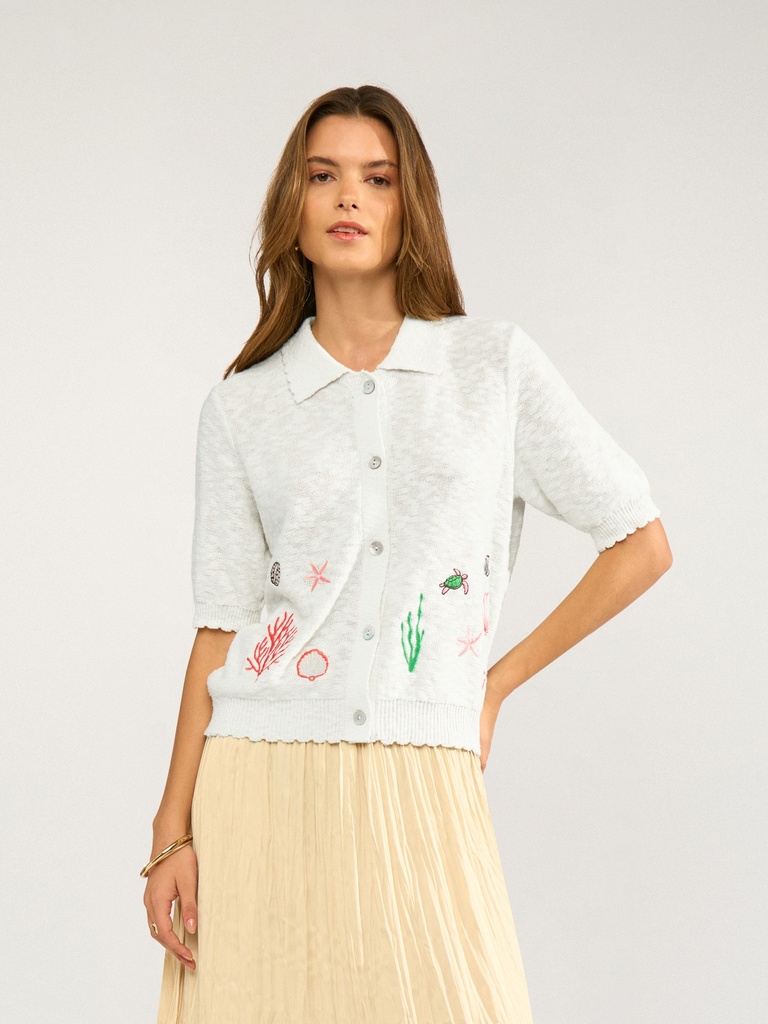 Polo-Cardigan