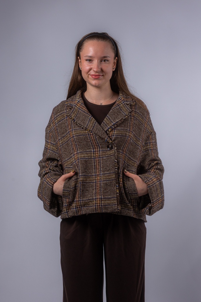 Originalprodukt - Blazer mit Glencheck Webmuster